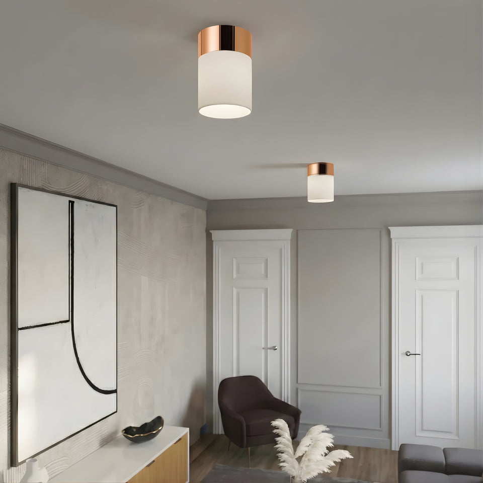 Telbix Akira Batten Fix Ceiling Light Copper