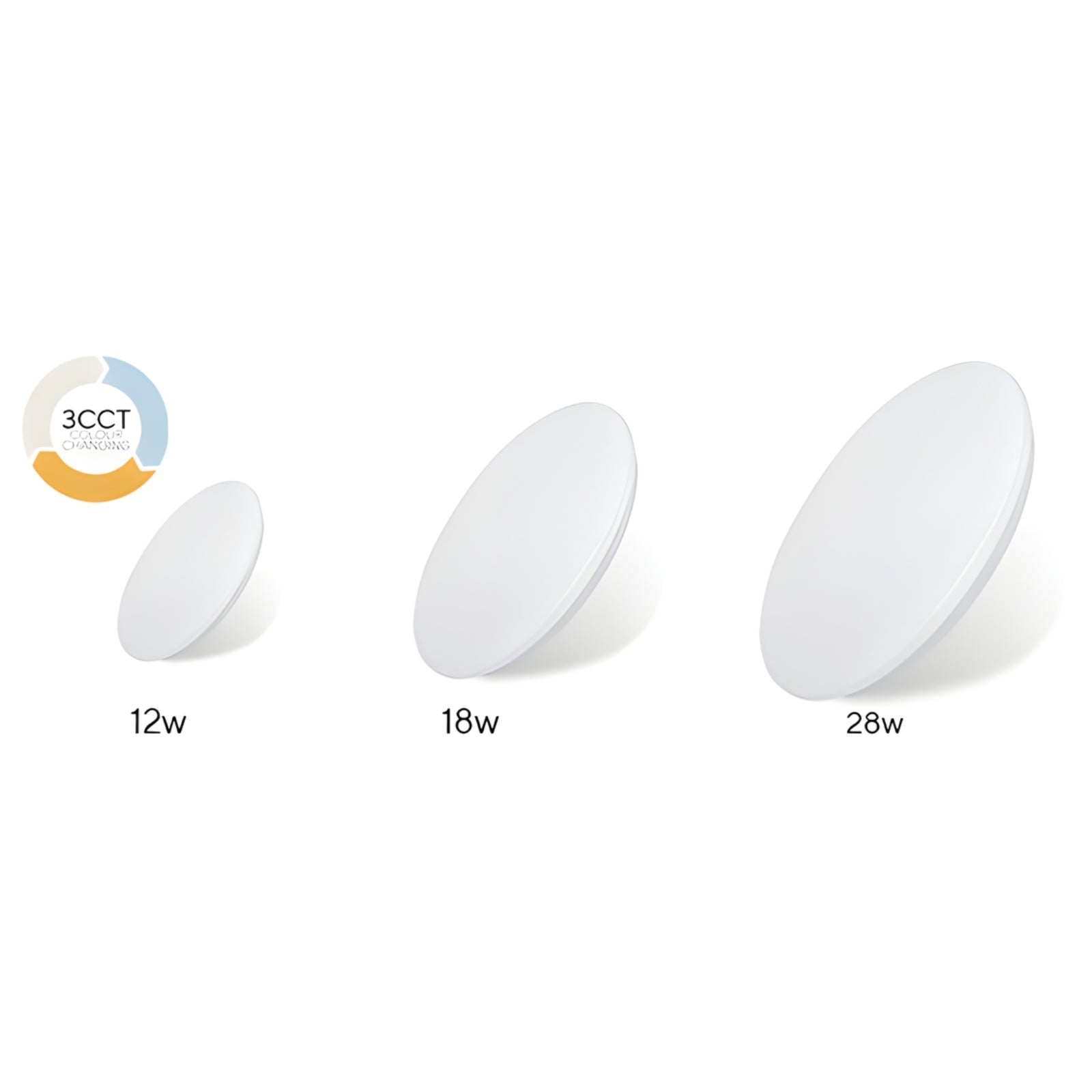 Variations Telbix Cassia 18W Ceiling Light Satin  CASSIAOY340-3C - The Blue Space
