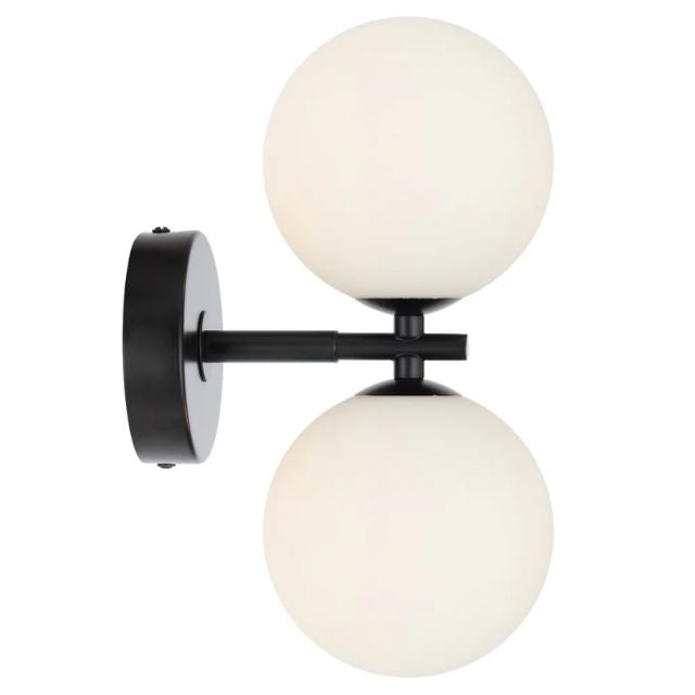 Telbix Felton 2 Light G9 Wall Light Black Opal FELTONWB2-BKOM - The Blue Space