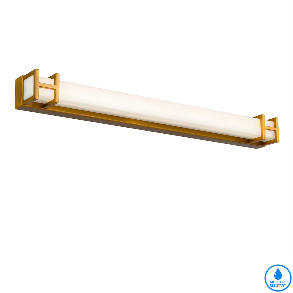 Telbix Gilson 60 Vanity Wall Light Antique Gold