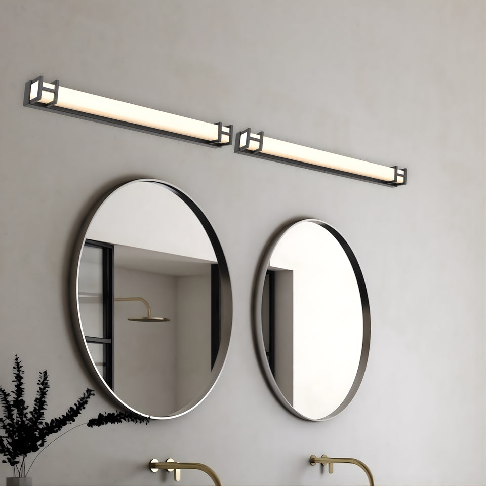 Telbix Gilson 60 Vanity Wall Light Black