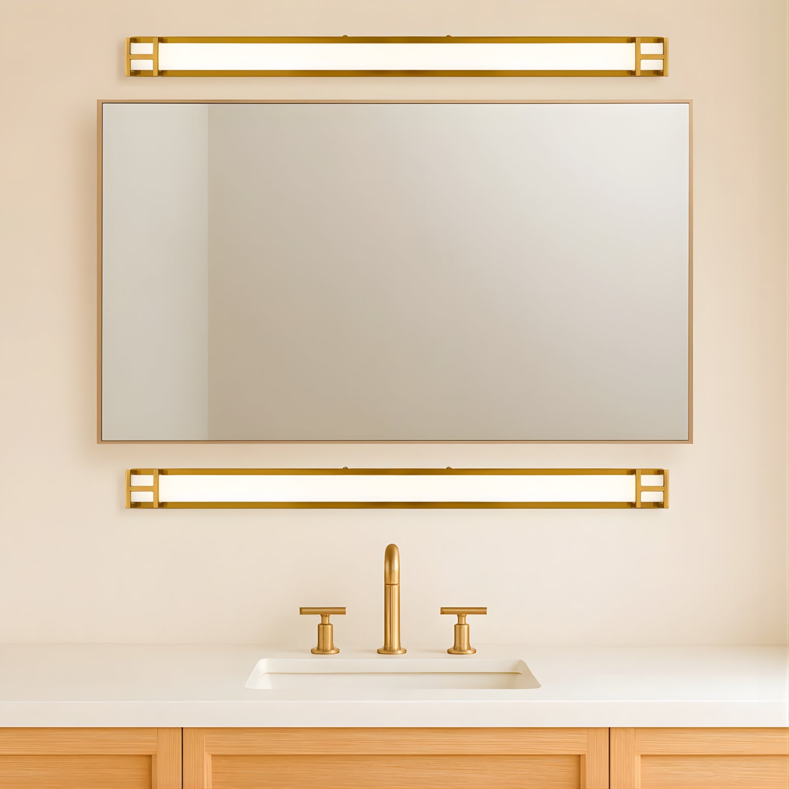 Bathroom Telbix Gilson 80 Vanity Wall Light Antique Gold  GILSONWB80-AG3C - The Blue Space