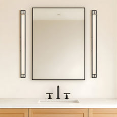 Lifestyle Telbix Gilson 80 Vanity Wall Light Black  GILSONWB80-BK3C - The Blue Space