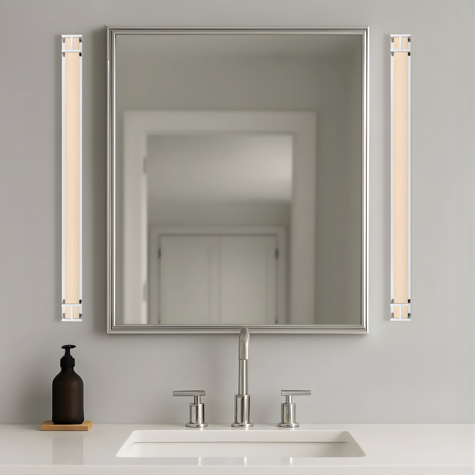 Bathroom Telbix Gilson 80 Vanity Wall Light Chrome  GILSONWB80-CH3C - The Blue Space