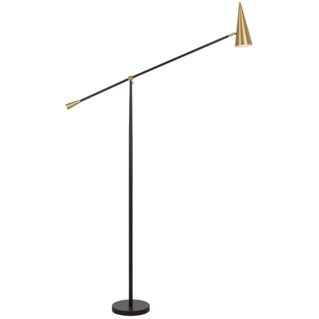 Side Telbix Jibara Floor Lamp E27 Black JIBARAFL-BKBRS - The Blue Space
