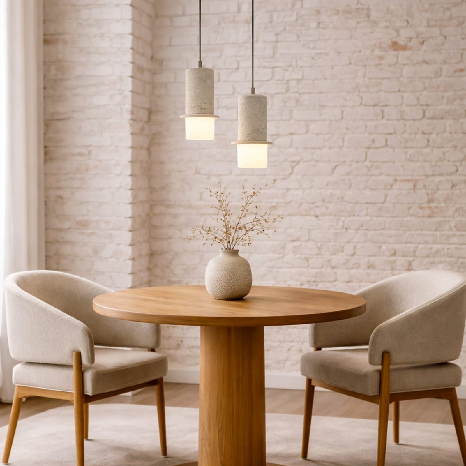 Lifestyle Telbix Kolisa 1 Pendant Light Beige KOLISAPE1-BE - The Blue Space