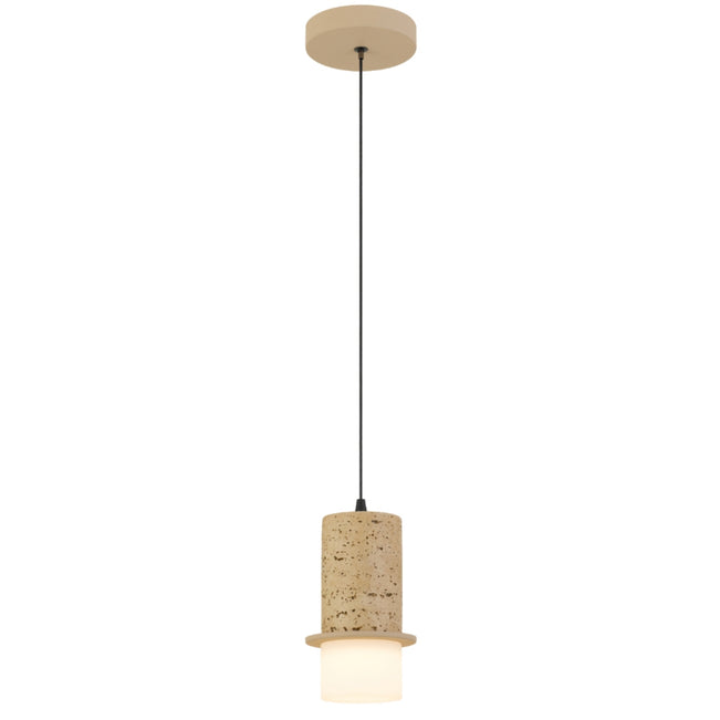 Single Telbix Kolisa 1 Pendant Light Beige KOLISAPE1-BE - The Blue Space