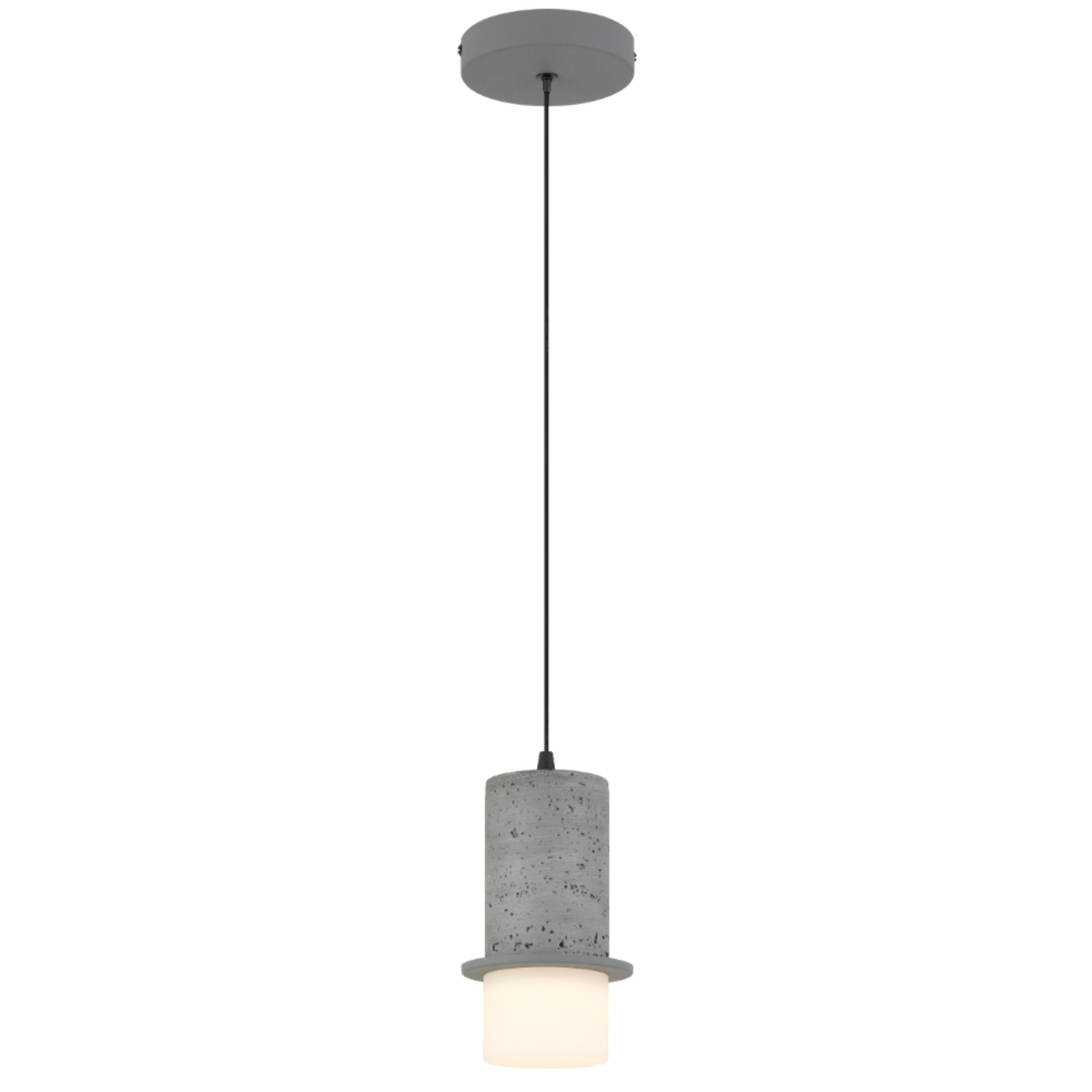 Single Telbix Kolisa 1 Pendant Light Grey KOLISAPE1-GY - The Blue Space
