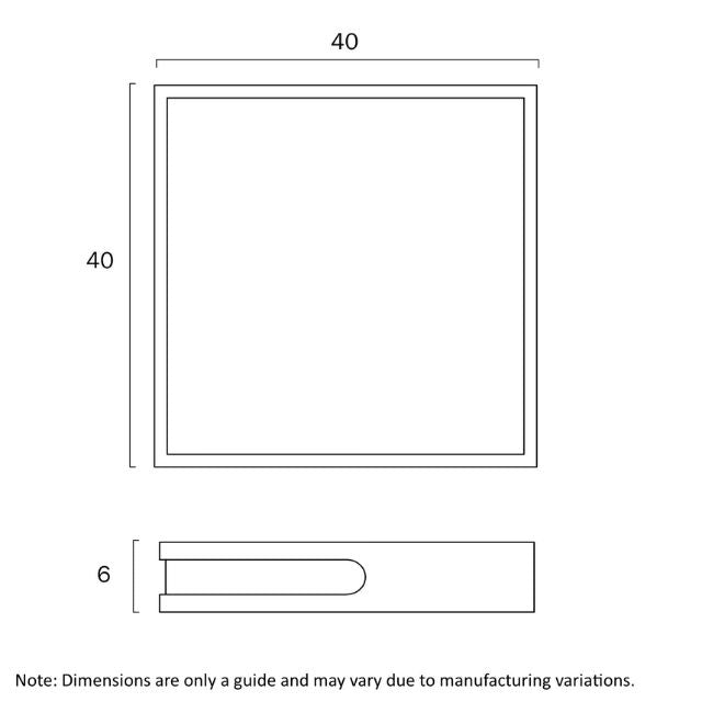 Line Drawing Telbix Lyric 24W Led Oyster Teak LYRICOY40-WD3C - The Blue Space