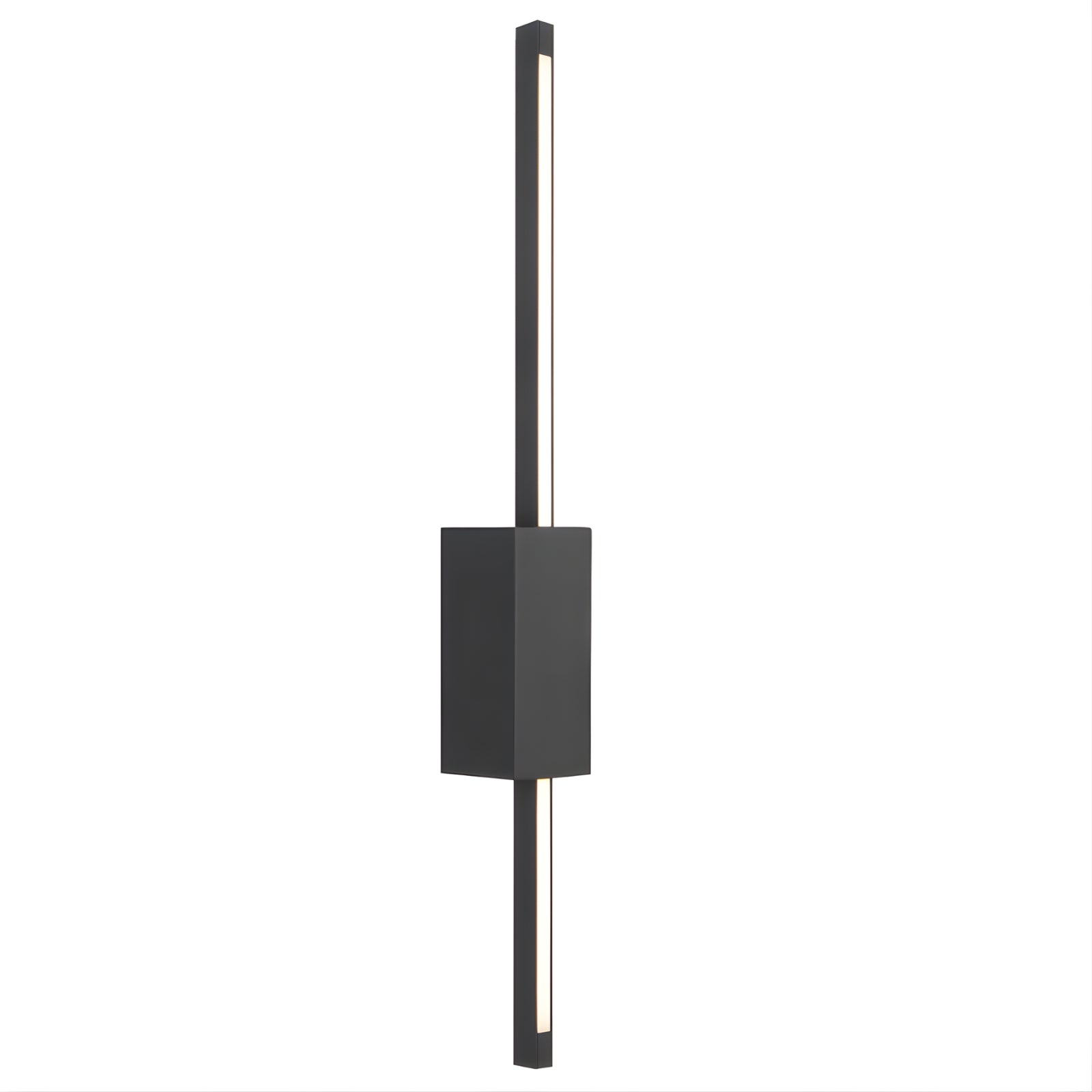 Side View Telbix Madras 60cm Wall Light Black MADRASWB60-BK - The Blue Space