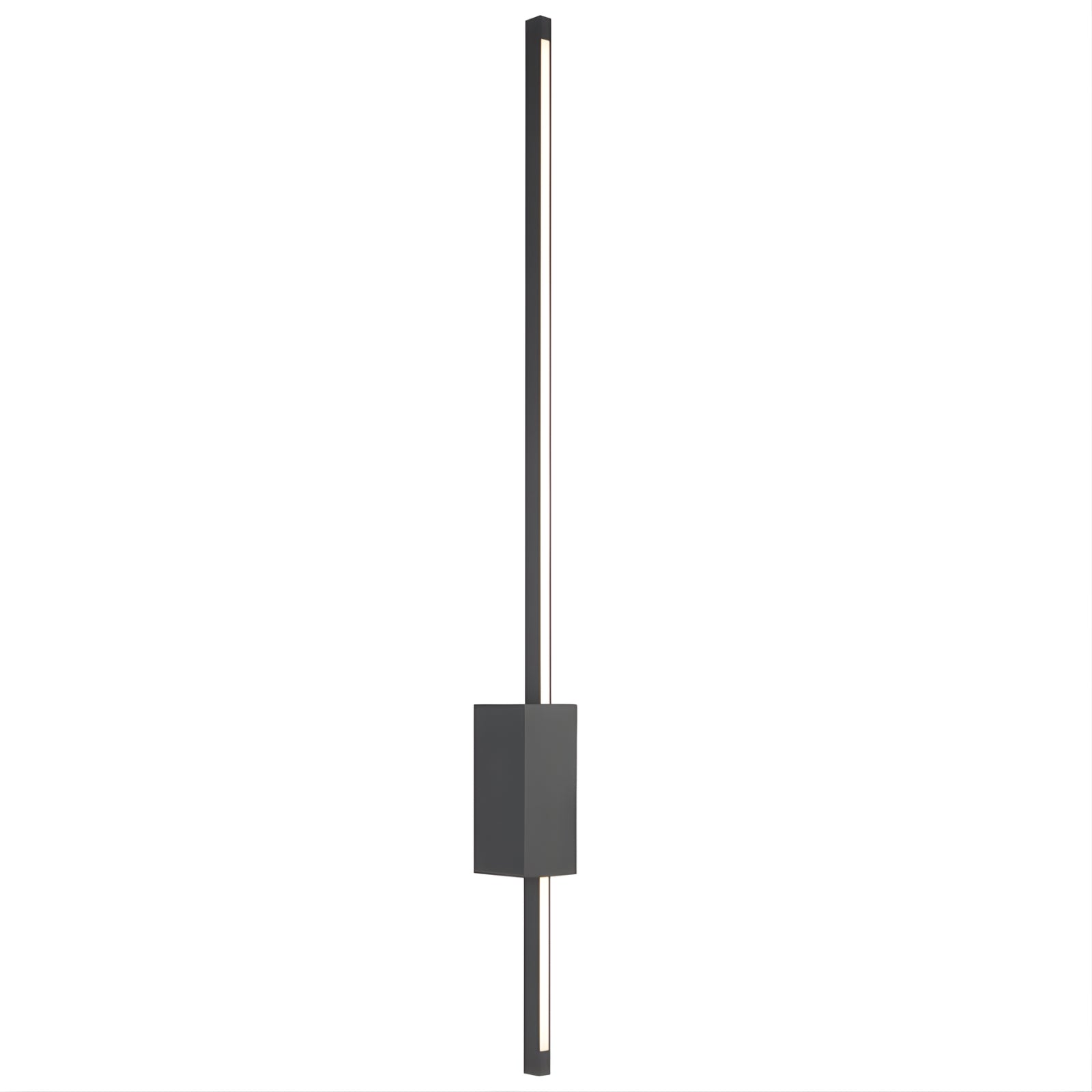 Side View Telbix Madras 90cm Wall Light Black MADRASWB90-BK - The Blue Space