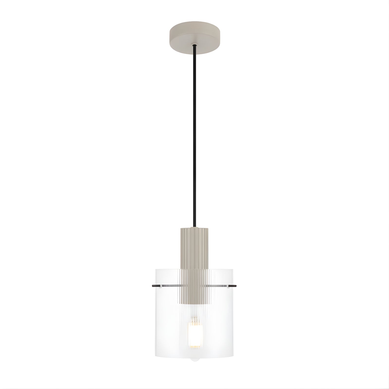 Telbix Mika 14cm Pendant Light Grey  MIKAPE14-GY - The Blue Space