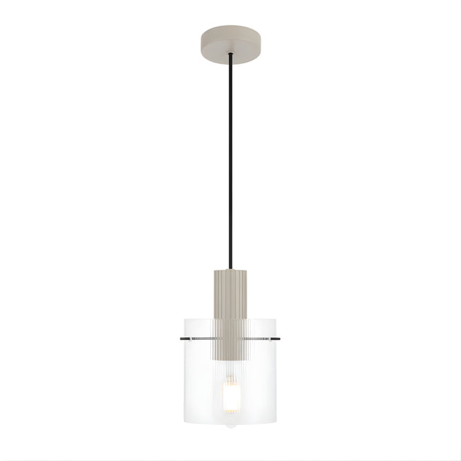 Telbix Mika 14cm Pendant Light Grey  MIKAPE14-GY - The Blue Space