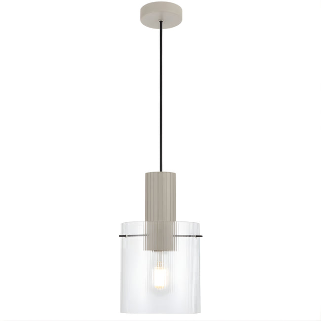 Telbix Mika 18cm Pendant Light Grey  MIKAPE18-GY - The Blue Space