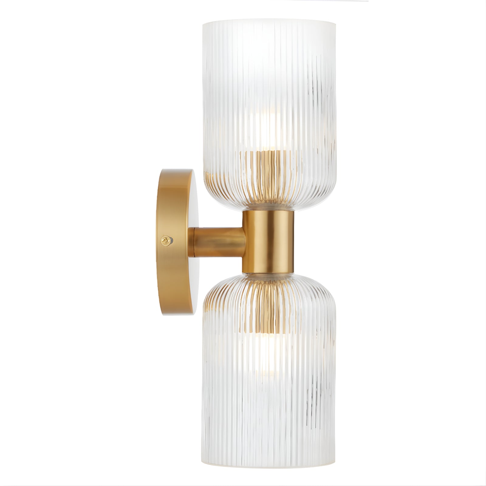 Off Telbix Riven 2 Wall Light Antique Gold Clear  RIVENWB2-AGCL - The Blue Space