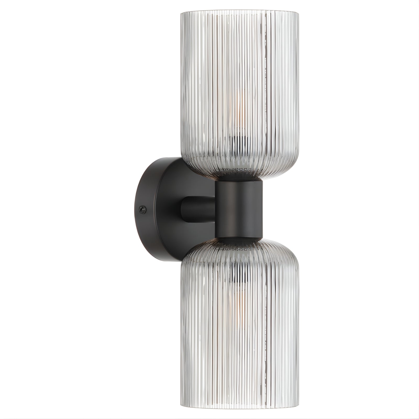 Off Telbix Riven 2 Wall Light Black Smoke  RIVENWB2-BKSM - The Blue Space