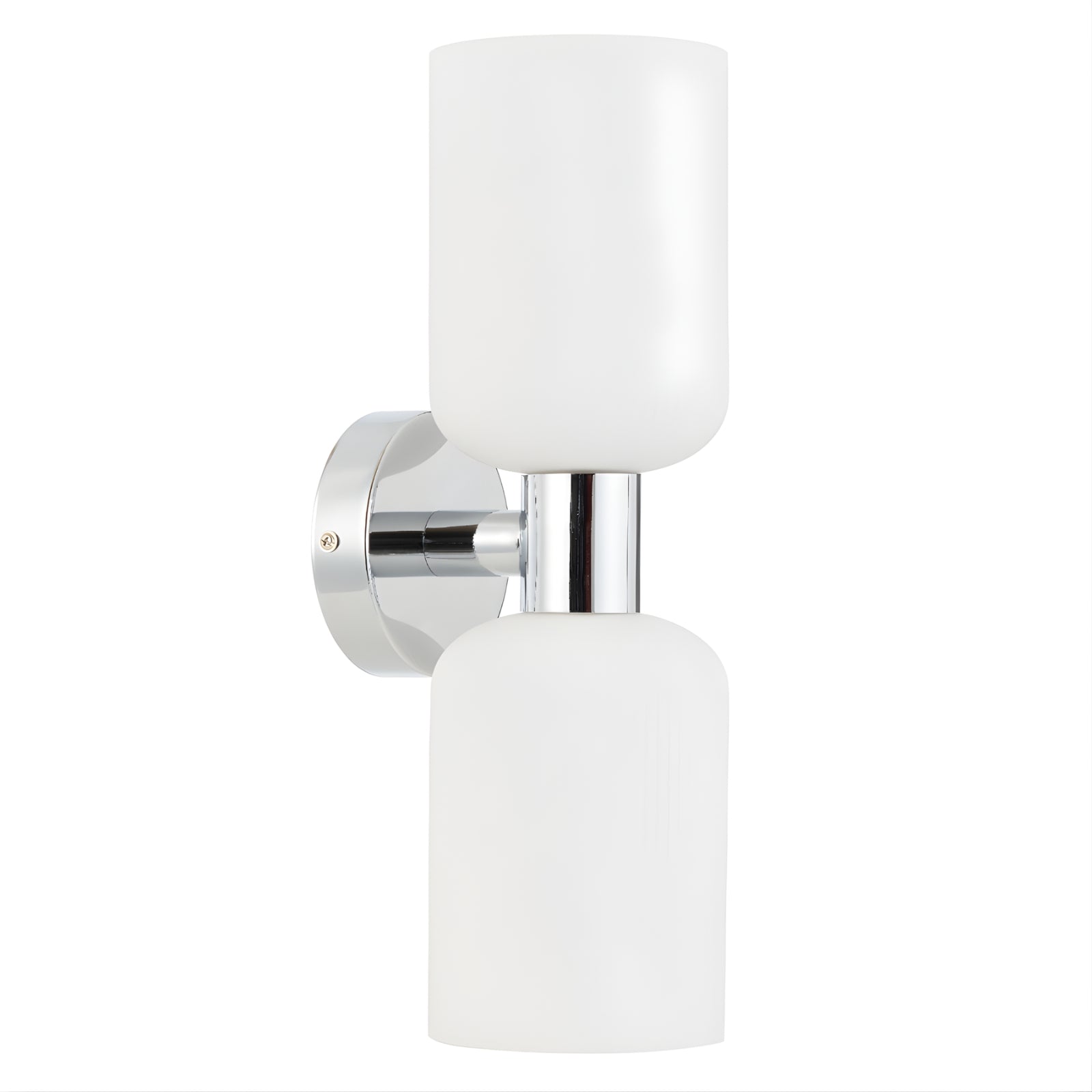 Off Telbix Riven 2 Wall Light Chrome Opal Matte  RIVENWB2-CHOM - The Blue Space