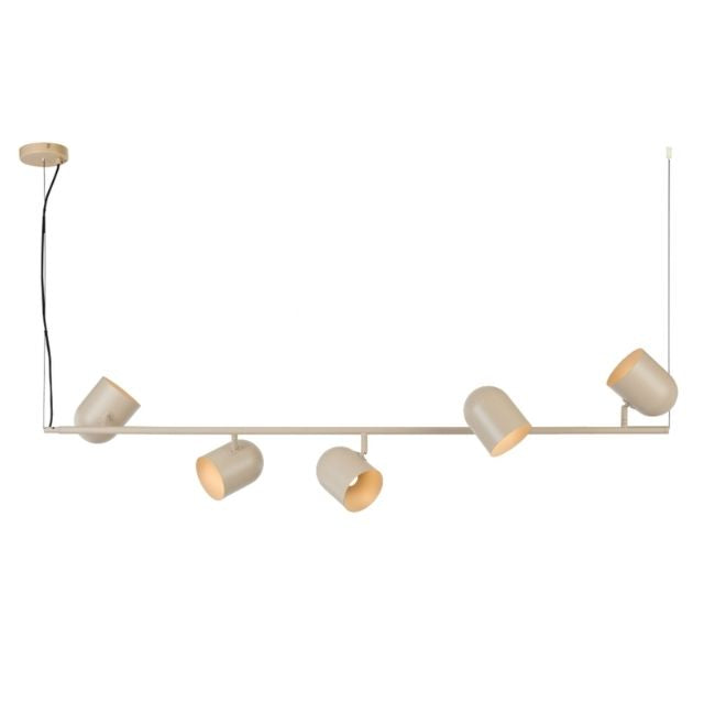 Horizontal Telbix Turin 5 Light Pendant E14 Khaki TURINPE5-KH - The Blue Space