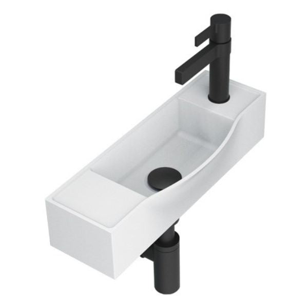 ADP Halo Wall Hung Basin - Right Taphole - TOPSHAL45WGRTH - The Blue Space