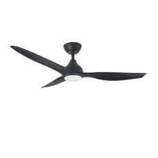 Martec Avoca Smart 52in 132cm DC Ceiling Fan with 20W LED CCT Light - Black - The Blue Space