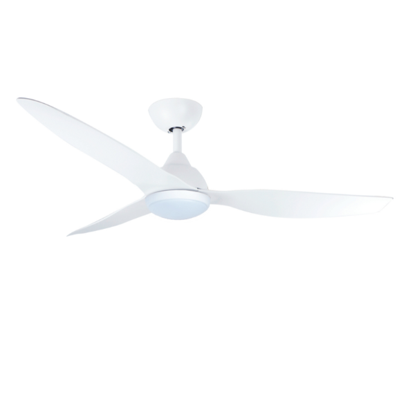 Martec Avoca Smart 52in 132cm DC Ceiling Fan with 20W LED CCT Light - White - The Blue Space