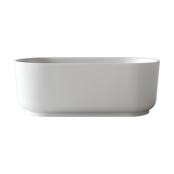 Baö Elegant Freestanding Bath in Gloss White | Deep-etched