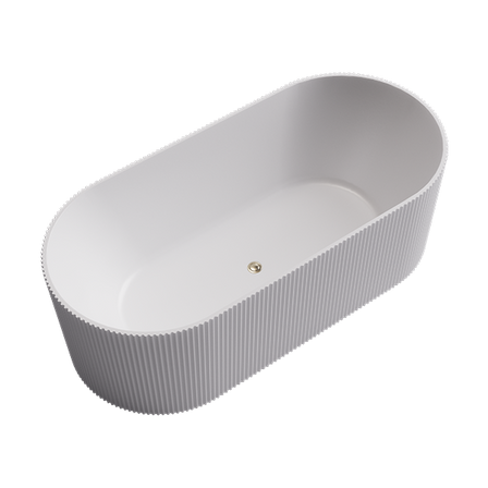 Bao Fluted Freestanding 1700mm Bath | The Blue Space
