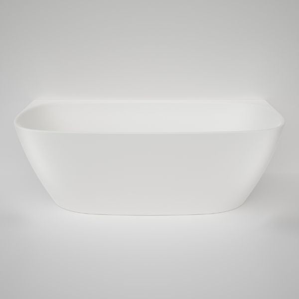 Caroma Contura II 1700mm Back to Wall Freestanding Bath - Matte White CII7WFMW