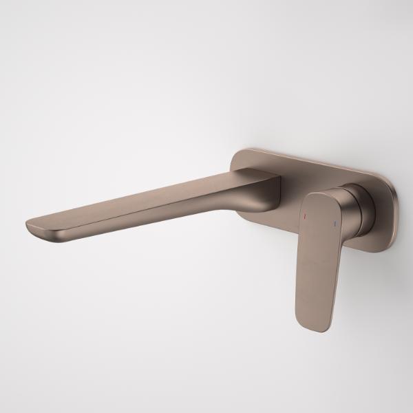 Caroma Contura II 220mm Wall Basin/Bath Mixer - Brushed Bronze