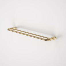Caroma Contura II 620mm Double Towel Rail - Brushed Brass 849035BB | The Blue Space