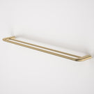 Caroma Contura II 820mm Double Towel Rail - Brushed Brass 849036BB | The Blue Space