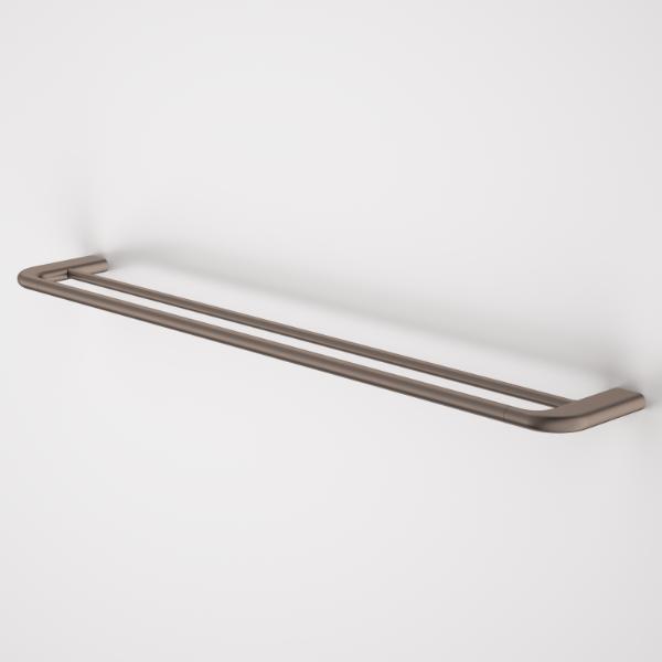 Caroma Contura II 820mm Double Towel Rail - Brushed Bronze 849036BBZ | The Blue Space 