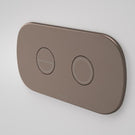 Caroma Contura II Invisi Series II® Round DC Dual Flush Button Panel - Brushed Bronze 848810BBZ | The Blue Space 