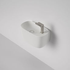 Caroma Contura II Pill Hand Wall Basin (1 Tap Hole) - Matte White 853710MW - The Blue Space