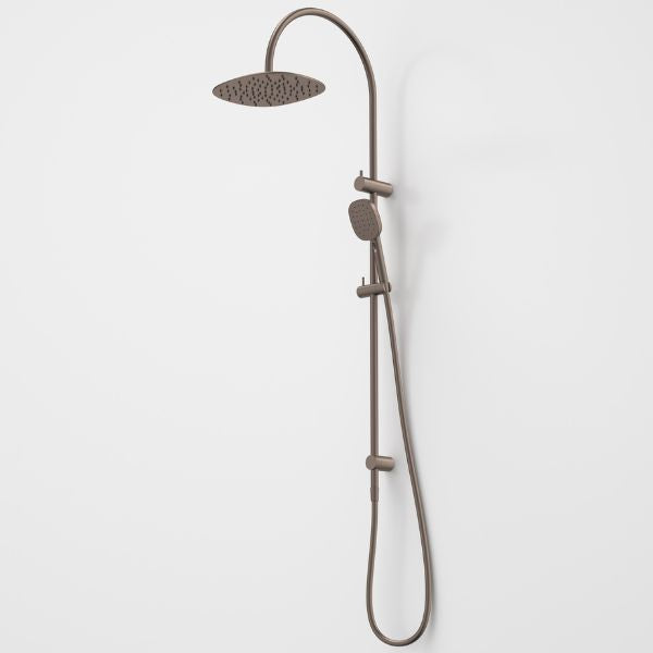 Caroma Contura II Rail Shower with Overhead - Brushed Bronze 849080BBZ4A
