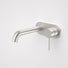 Caroma Liano II Lead Free Wall Basin/Bath Mixer Plate Set Brushed Nickel