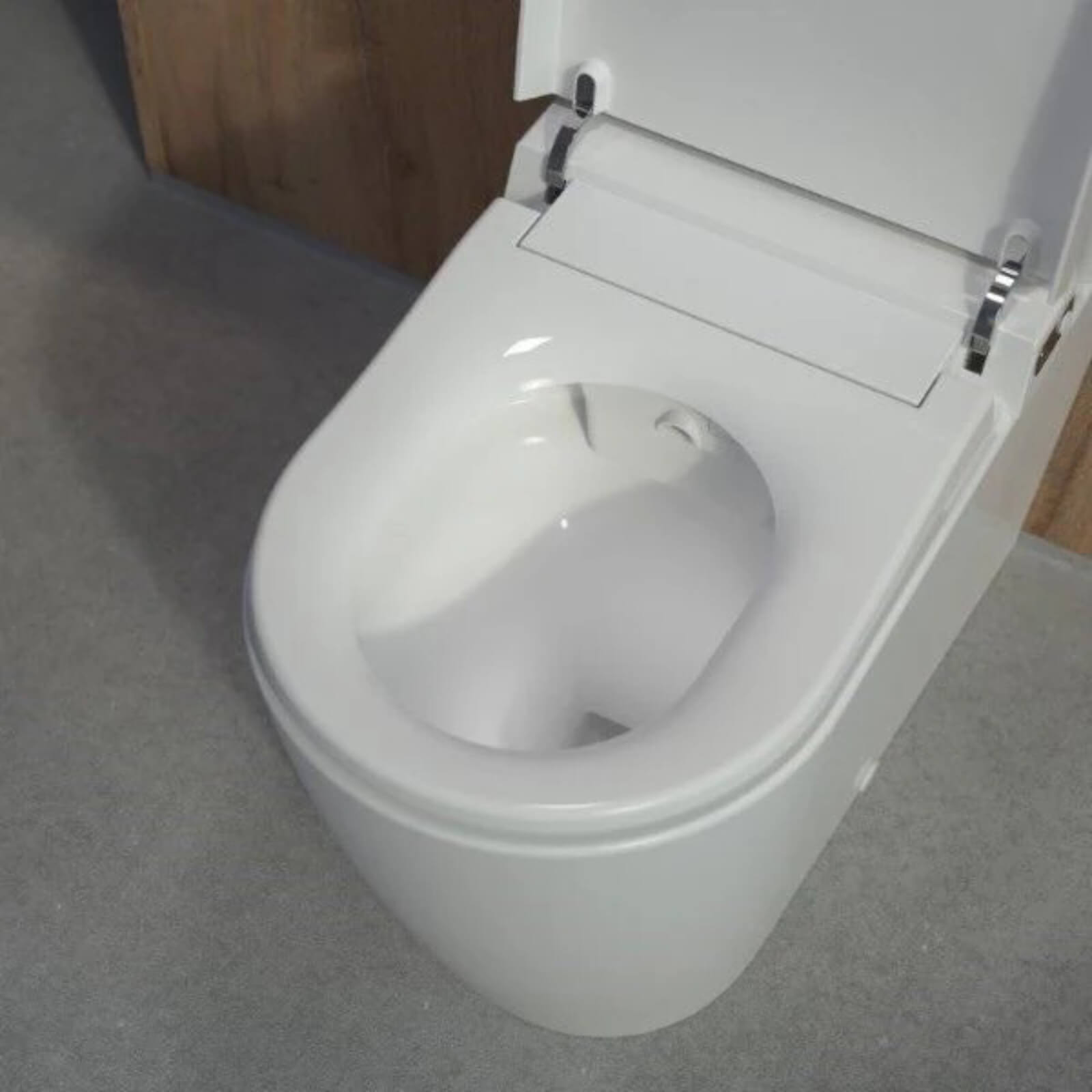 Caroma Urbane II Wall Faced Close Coupled Bidet Suite In Modern Bathroom Design - The Blue Space