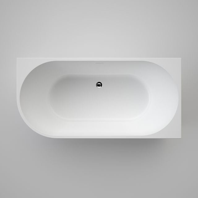 Top Caroma URBANE II 1500 Right Hand Corner Back To Wall Bath with Overflow UII5RHCWOF - The Blue Space