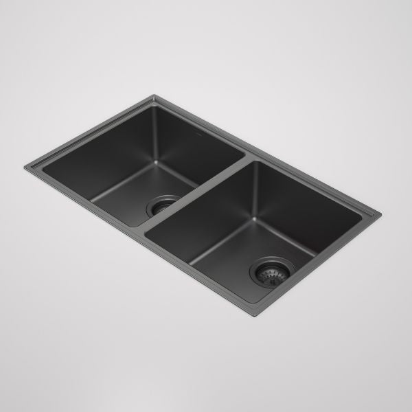 The Blue Space Caroma Urbane II Double Bowl Sink Gunmetal