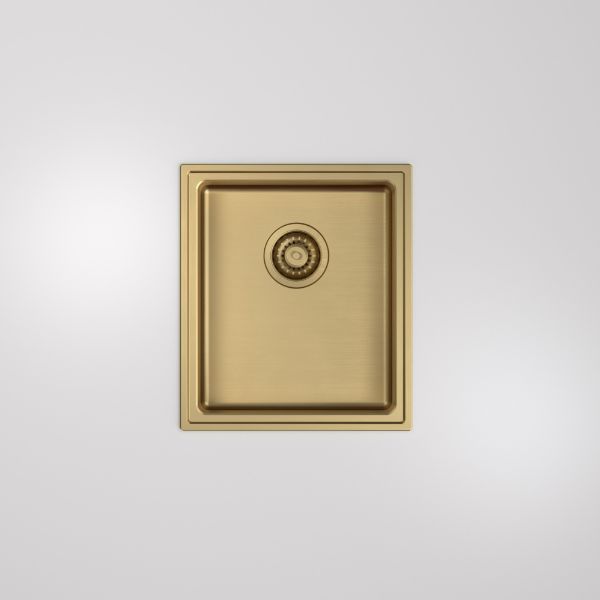 The Blue Space Caroma Urbane II Single Bowl Sink Brushed Brass