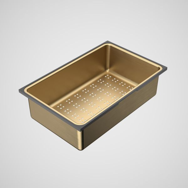 The Blue Space Caroma Urbane II Stainless Steel Colander Brushed Brass