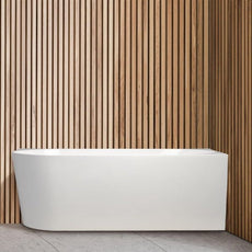 Cassa Design Auris 1700 Right Hand Corner Back To Wall Bath No Overflow Matte White - The Blue Space