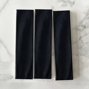 Charcoal Rylee Subway Textured Matt 75 x 300 x 9mm Italian Ceramic Tile