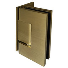 CRL Perth Wall to Glass Offset Shower Screen Hinge Brushed Brass - The Blue Space