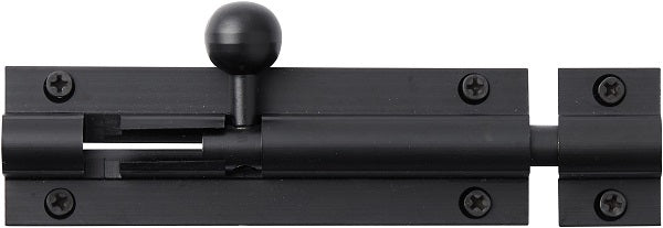 Delf 75mm Barrel Bolt with 25mm Throw Matte Black - The Blue Space