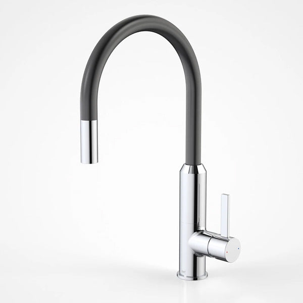 Dorf Vixen Retractable Sink Mixer Black - The Blue Space