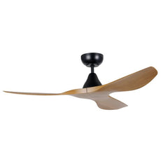 Eglo Surf 48in 122cm Ceiling Fan - Black with Teak Finish | The Blue Space