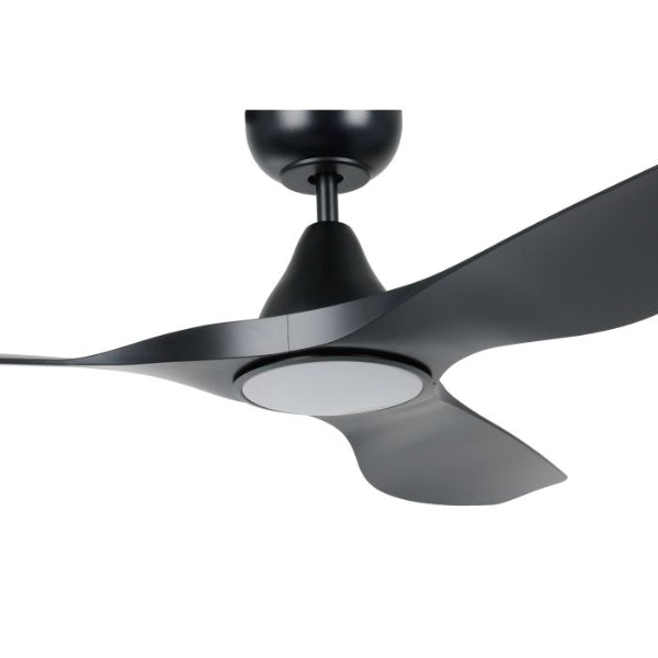 Eglo Surf 48in 122cm Ceiling Fan with 20W LED CCT Light - Black | The Blue Space