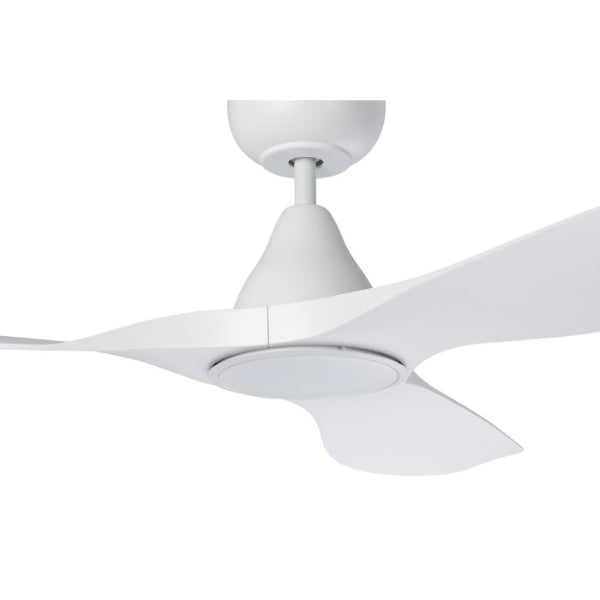Eglo Surf 48in 122cm Ceiling Fan with 20W LED CCT Light - White | The Blue Space