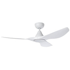 Eglo Surf 48in 122cm Ceiling Fan with 20W LED CCT Light - White | The Blue Space